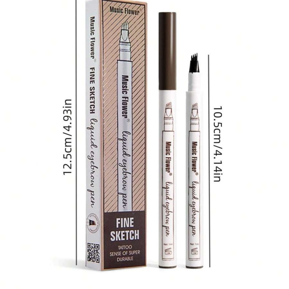 SEALED/NEW 2-BROWN Music flower liquid eyebrow pen
